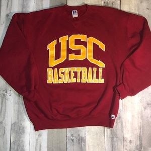 Vintage USC Basketball Pullover RUSSELL ATHLETIC
